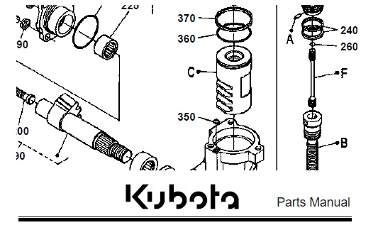 Kubota B2400HSD Tractor Illustrated Master Parts Manual – Service