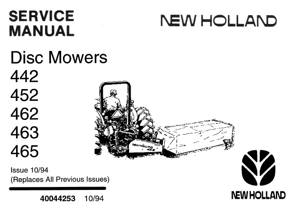 462 new holland disc mower parts