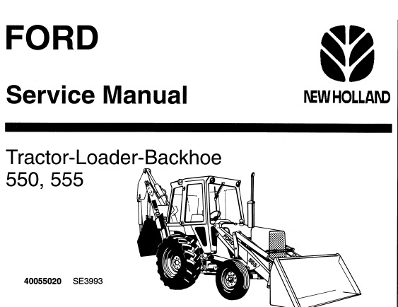 Free ford 555 backhoe manual