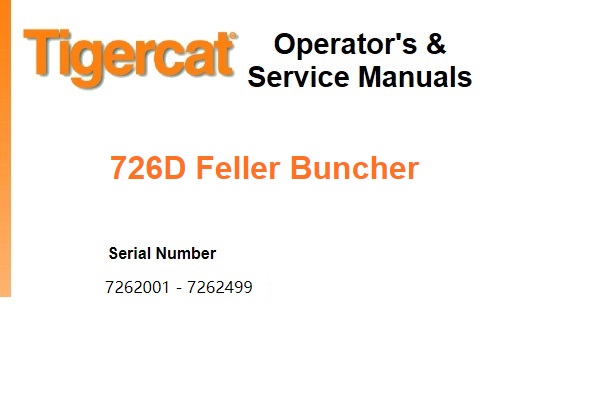Tigercat D Feller Buncher Service Repair Manual Service Manual