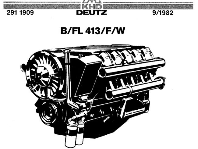 Deutz B/FL 413/F/W Engine Workshop Manual