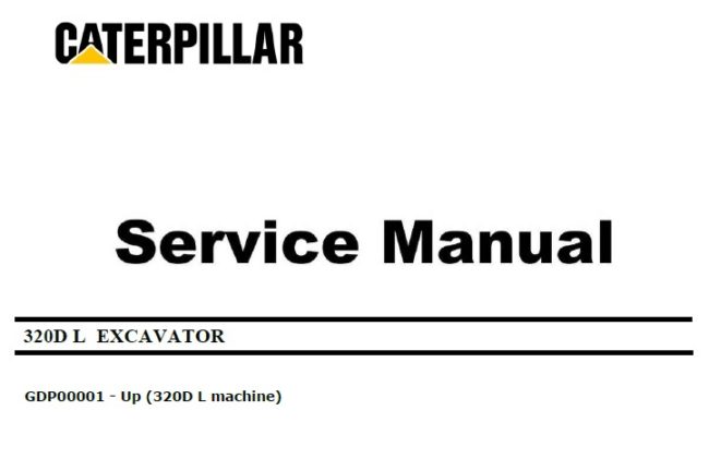 Caterpillar Cat 320D LN (PCX, C6.4 Engine) Hydraulic Excavator Service ...