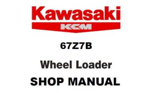 Kawasaki 67Z7B Wheel Loader Function Structure Service Manual