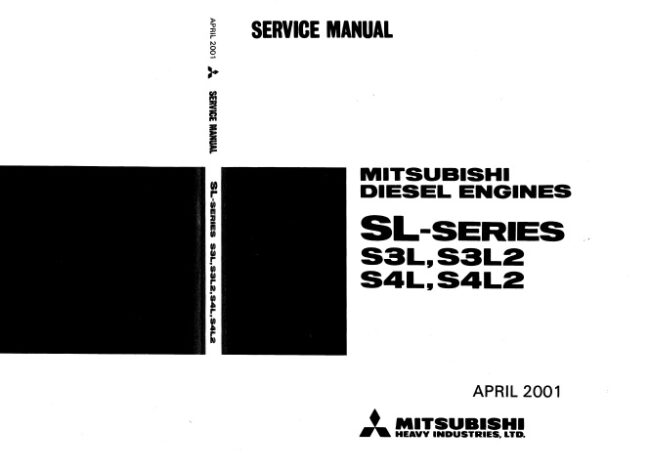 Mitsubishi S3L, S3L2, S4L, S4L2 Diesel Engine Service Manual