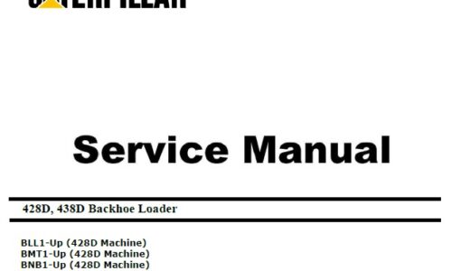 Cat 428D, 438D (BLL, BMT, BNB, BNS, BPN) Service Manual
