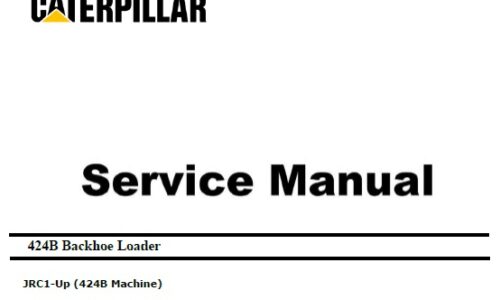 Caterpillar Cat 424B (JRC, non Engine) Service Manual