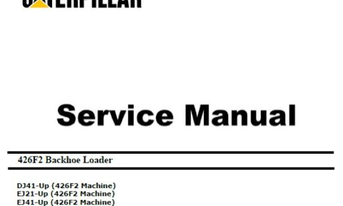 Caterpillar Cat 426F2 (DJ4, EJ2, EJ4, C4.4) Service Manual