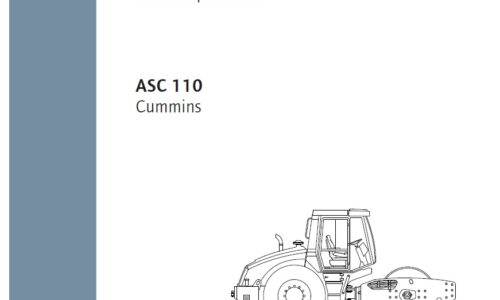 Ammann ASC110 Single Drum Roller Service Repair Manual