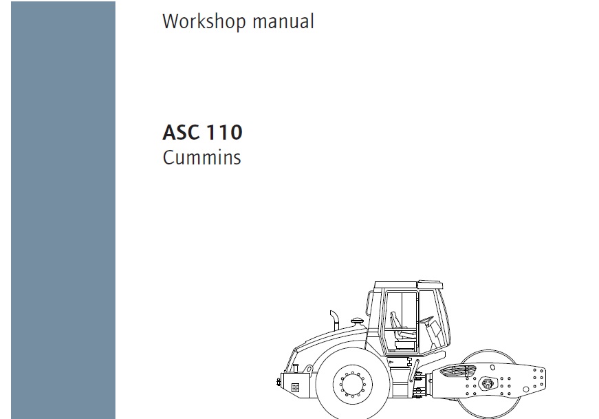 Ammann ASC110 Single Drum Roller Service Repair Manual