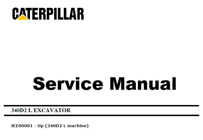 Caterpillar Cat 340D2 L (JEE, C9) Excavator Service Manual