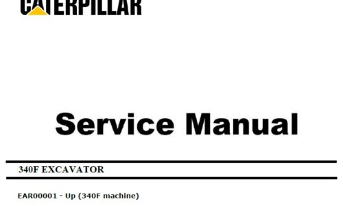 Caterpillar Cat 340F (EAR, C9.3) Excavator Service Manual