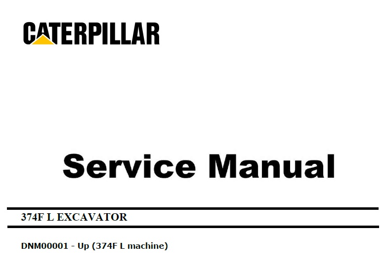 Caterpillar Cat 374F L (DNM, C15 Engine) Hydraulic Excavator Service Repair Manual