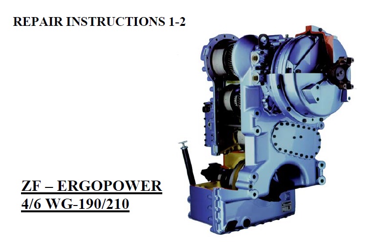 ZF 4, 6 WG-190, 210 Transmission Service Repair Manual