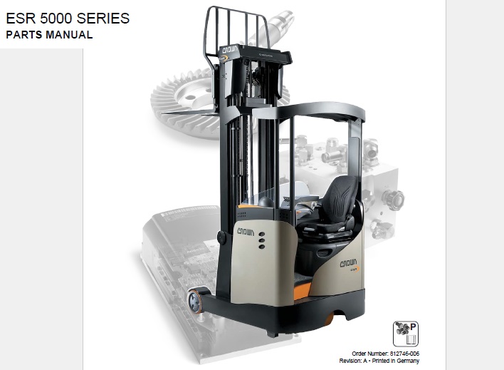 Crown ESR5000 Series Forklift Parts Manual