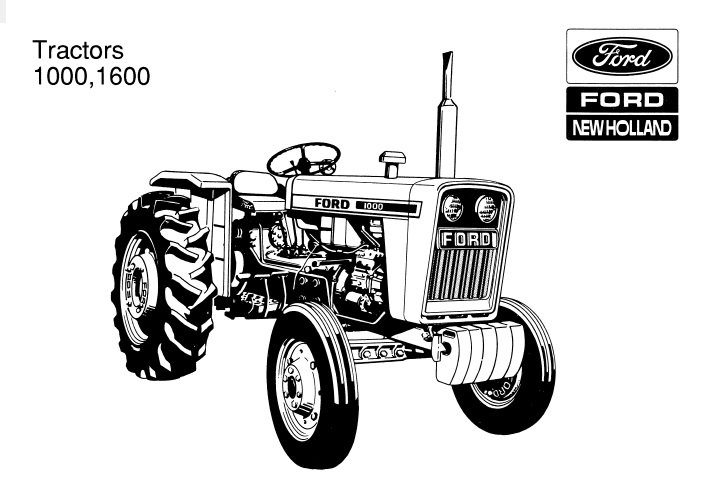 Ford 1000, 1600 Tractors Service Repair Workshop Manual