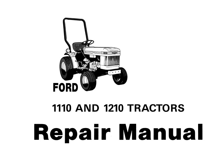 Ford 1110, 1210 Tractors Service Repair Manual
