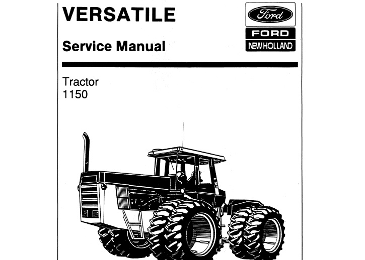 Ford 1150 Tractor Service Repair Manual (Versatile)
