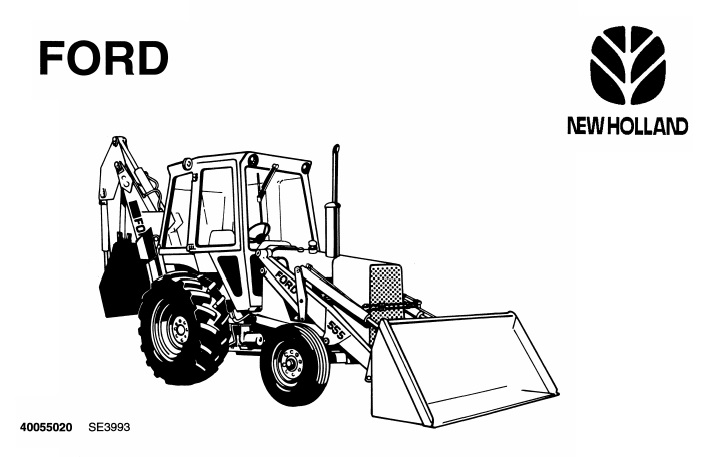 Ford 550, 555 Tractor Loader Backhoe Service Repair Manual