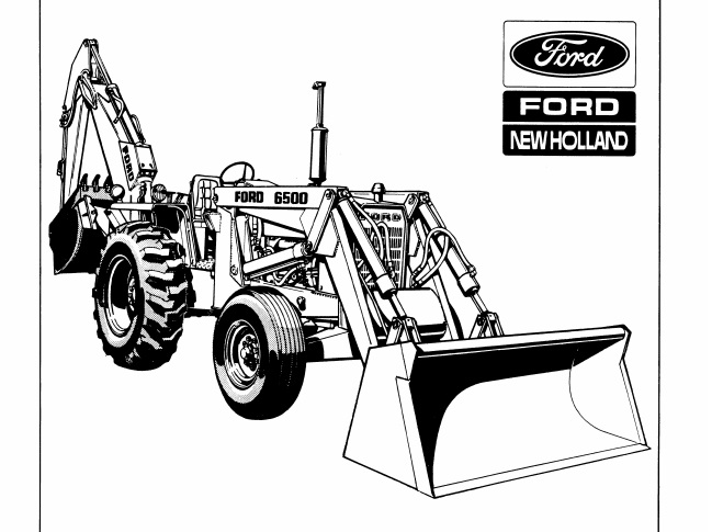 Ford 6500, 7500 Tractor Loader Backhoe Service Repair Manual