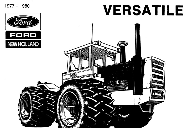 Ford 835, 855, 875, 895, 935, 950 Tractors Service Manual