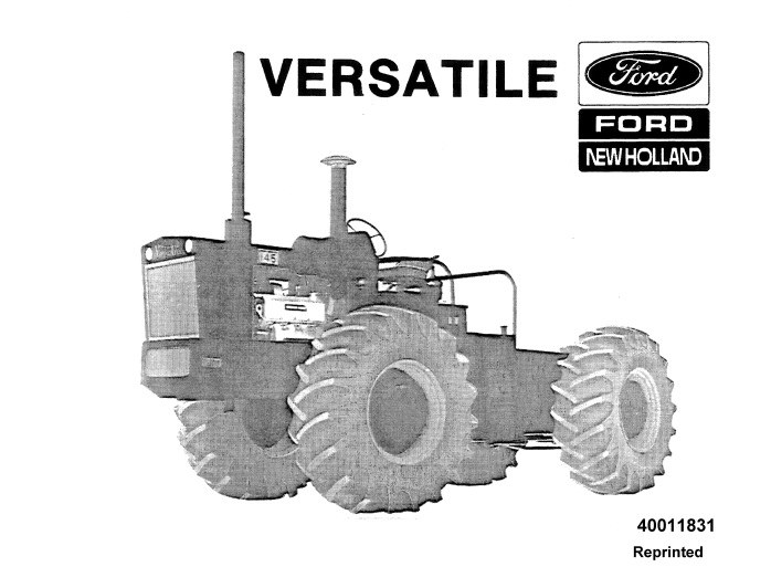 Ford D118 - G125, D145 (4 WD) Tractors Service Manual
