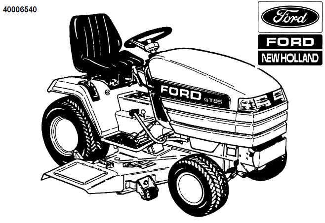 Ford GT65, GT75, GT85, GT95 Tractors Service Repair Manual