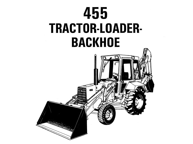 Ford New Holland 455 Tractor Loader Backhoe Repair Manual