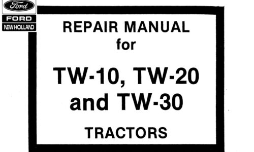 Ford TW-10, TW-20, TW-30 Tractors Service Repair Manual