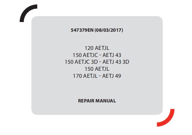 Manitou 120, 150, 170 AETJ Access Platform Repair Manual