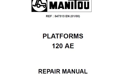Manitou 120 AE Platforms Service Repair Manual