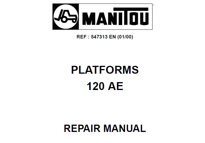 Manitou 120 AE Platforms Service Repair Manual