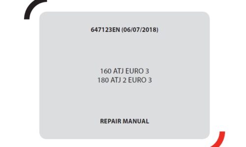 Manitou 160 ATJ, 180 ATJ 2 EURO 3 Lift Truck Repair Manual