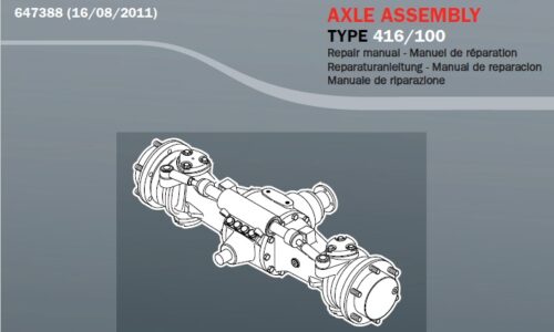 Manitou Axle type 416 - 100 Assembly Repair Manual