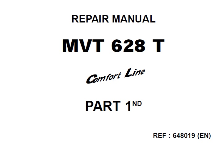 Manitou MVT 628 T Telescopic Handler Service Repair Manual