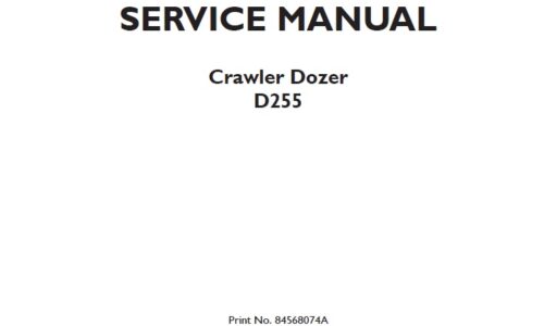 New Holland D255 Crawler Dozer Service Workshop Manual