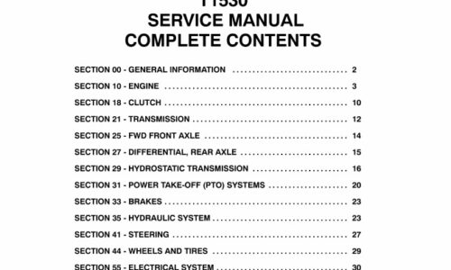 New Holland T1530 Tractor Service Repair Workshop Manual