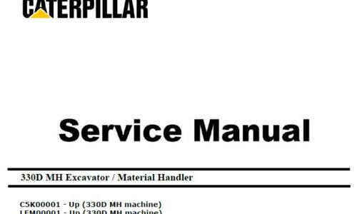 Caterpillar Cat 330D MH (C5K, LEM) Excavator Service Manual