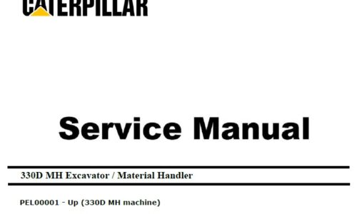 Caterpillar Cat 330D MH (PEL, C9) Excavator Service Manual