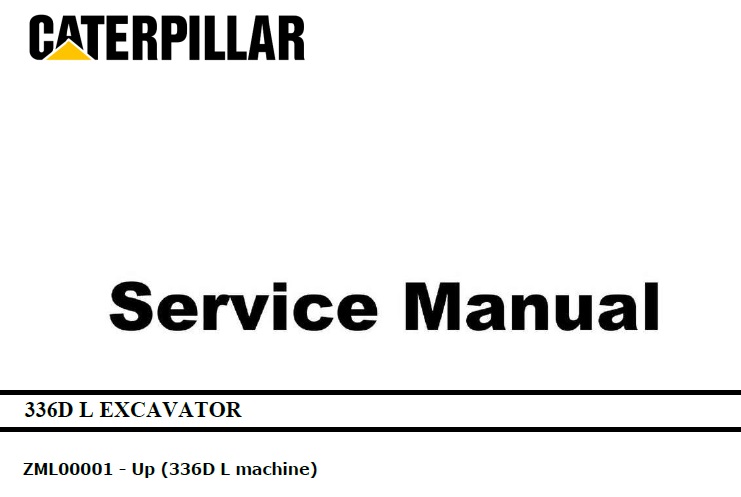 Caterpillar Cat 336D L (ZML, C9) Excavator Service Manual