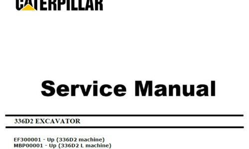 Caterpillar Cat 336D2 (EF3, MBP C9) Excavator Service Manual