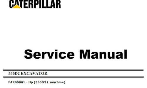 Caterpillar Cat 336D2 L (FAR, C9) Excavator Service Manual