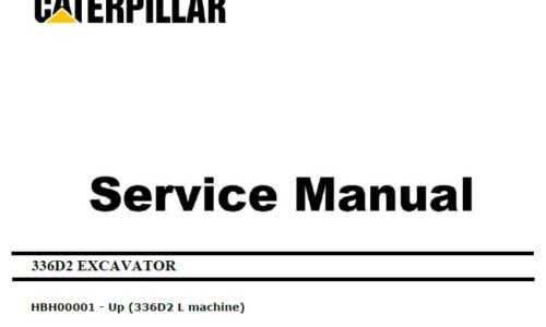 Caterpillar Cat 336D2 L (HBH, C9) Excavator Service Manual