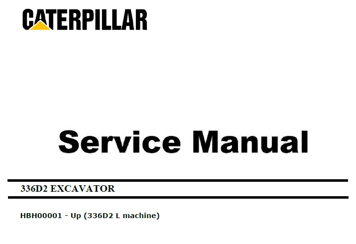 Caterpillar Cat 336D2 L (HBH, C9) Excavator Service Manual