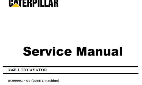 Caterpillar Cat 336E L (JRJ, C9.3) Excavator Service Manual