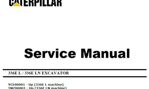 Caterpillar Cat 336E L (YCE, TMZ) Excavator Service Manual