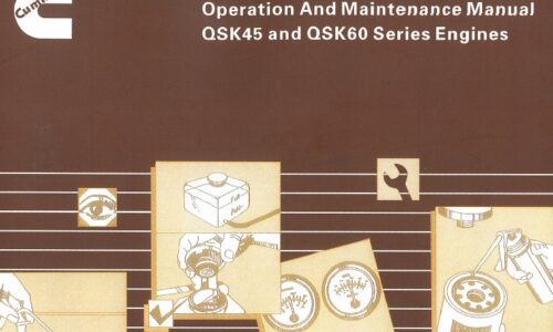 Cummins QSK45, QSK60 Engine Operation and Maintenance Manual