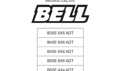 Bell B35E, B40E, B45E, B50E, B60E ADT, Hauler Service Manual