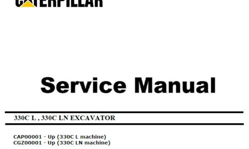 Caterpillar Cat 330C (CAP, CGZ, C9) Excavator Service Manual