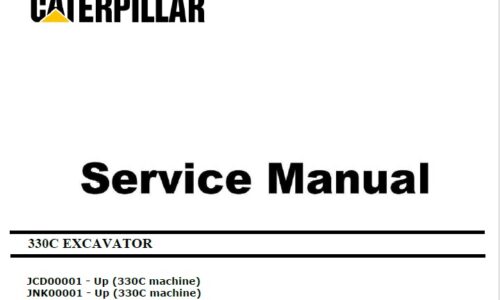 Cat 330C (JCD, JNK, MKM, C9 Engine) Excavator Service Manual