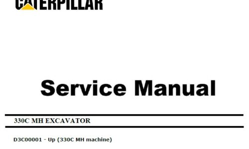 Caterpillar Cat 330C MH (D3C, C9) Excavator Service Manual